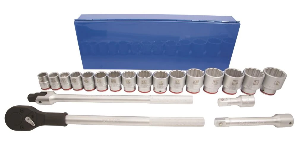 Kobalt Mechanics Tool Sets 3/4-in Drive 20-Piece Standard (SAE) Matte Mechanics Tool Set 1 Kobalt Mechanics Tool Sets 3/4-in Drive 20-Piece Standard (SAE) Matte Mechanics Tool Set