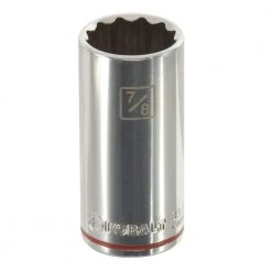 Kobalt Sockets & Socket Sets Standard (SAE) 3/8-in Drive 12-point 7/8-in Deep Socket