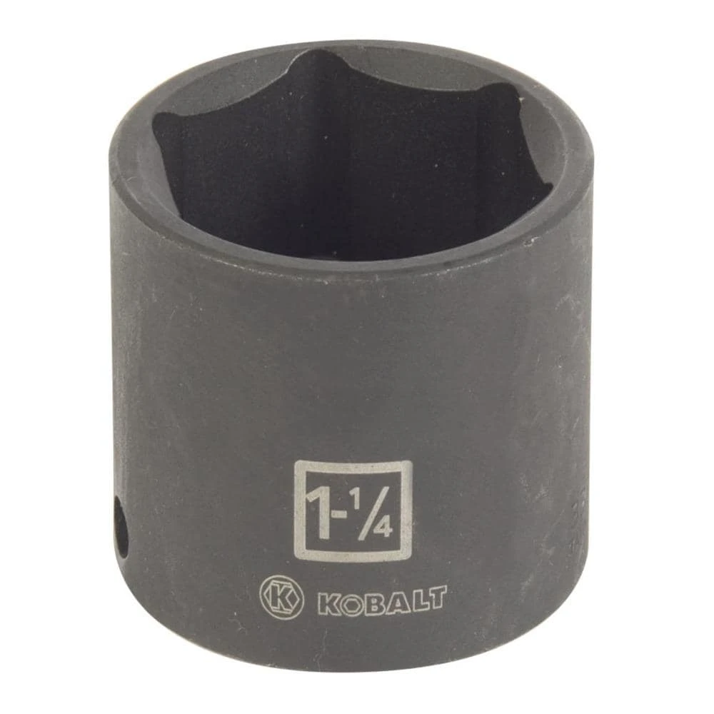 Kobalt Impact Sockets & Impact Socket Sets Standard (SAE) 1/2-in Drive 1-1/4-in 6-Point Impact Socket 1 Kobalt Impact Sockets & Impact Socket Sets Standard (SAE) 1/2-in Drive 1-1/4-in 6-Point Impact Socket