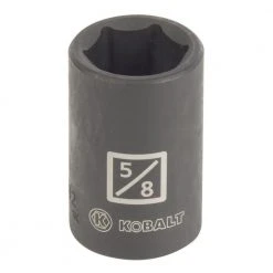 Kobalt Impact Sockets & Impact Socket Sets Standard (SAE) 1/2-in Drive 5/8-in 6-Point Impact Socket