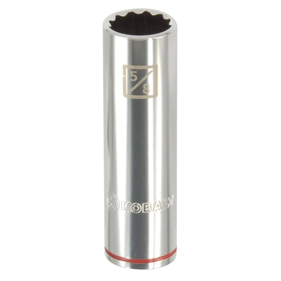 Kobalt Sockets & Socket Sets Standard (SAE) 1/2-in Drive 12-point 5/8-in Deep Socket 1 Kobalt Sockets & Socket Sets Standard (SAE) 1/2-in Drive 12-point 5/8-in Deep Socket