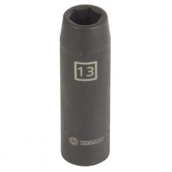 Kobalt Impact Sockets & Impact Socket Sets Metric 1/2-in Drive 13mm 6-Point Impact Socket