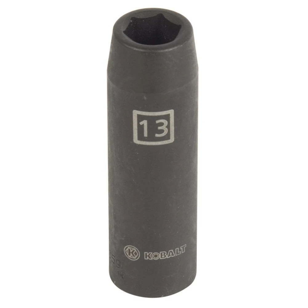 Kobalt Impact Sockets & Impact Socket Sets Metric 1/2-in Drive 13mm 6-Point Impact Socket 1 Kobalt Impact Sockets & Impact Socket Sets Metric 1/2-in Drive 13mm 6-Point Impact Socket