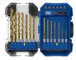 Kobalt Twist Drill Bits 21-Piece Assorted x Set Titanium Twist Drill Bit Set
