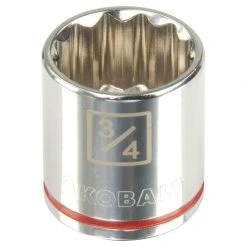 Kobalt Sockets & Socket Sets Standard (SAE) 3/8-in Drive 12-point 3/4-in Shallow Socket