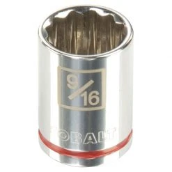 Kobalt Sockets & Socket Sets Standard (SAE) 3/8-in Drive 12-point 9/16-in Shallow Socket