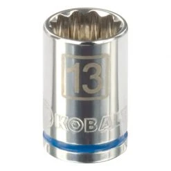 Kobalt Sockets & Socket Sets Metric 3/8-in Drive 12-point 13-mm Shallow Socket