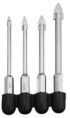 Kobalt Twist Drill Bits 4-Piece Assorted x Set High-speed Steel Twist Drill Bit Set