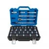 Kobalt Mechanics Tool Sets 33-Piece Standard (SAE) and Metric Combination Polished Chrome Mechanics Tool Set (1/2-in;)
