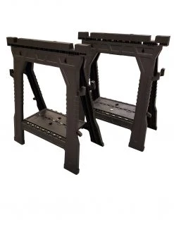 Kobalt Saw Horses 2-Pack 4.1-in W x 32-in H Plastic Saw Horse (1000-lb Capacity)