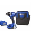 Kobalt Impact Drivers 24-volt Max Variable Speed Brushless Cordless Impact Driver (1-Battery Included)