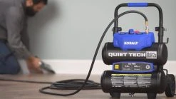 Kobalt Air Compressors Quiet Tech 4.3-Gallon Single Stage Portable Electric Twin Stack Air Compressor -Daily Home Tools Hub 07733203