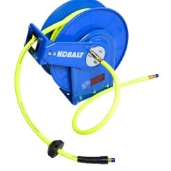 Kobalt Air Compressor Hoses 3/8-in 50-ft Poly Hybrid Air Hose with Retractable Hose Reel 10 Kobalt Air Compressor Hoses 3/8-in 50-ft Poly Hybrid Air Hose with Retractable Hose Reel -Daily Home Tools Hub 07744302