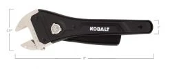 Kobalt Adjustable Wrenches Rapid adjust 8-in Steel and Plastic Adjustable Wrench 14 Kobalt Adjustable Wrenches Rapid adjust 8-in Steel and Plastic Adjustable Wrench -Daily Home Tools Hub 07936898