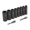Kobalt Impact Sockets & Impact Socket Sets 10-Piece Metric 3/8-in Drive Set 6-Point Impact Socket Set