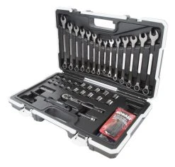 Kobalt Mechanics Tool Sets Universal 67-Piece Standard (SAE) and Metric Combination Matte Mechanics Tool Set (3/8-in) 14 Kobalt Mechanics Tool Sets Universal 67-Piece Standard (SAE) and Metric Combination Matte Mechanics Tool Set (3/8-in) -Daily Home Tools Hub 08227543