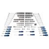 Kobalt Mechanics Tool Sets 189-Piece Standard (SAE) and Metric Combination Polished Chrome Mechanics Tool Set (1/4-in; 3/8-in)