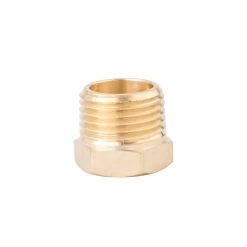 Kobalt Air Compressor Fittings NPT Brass Bushing Adapter 1/2-in (M) x 1/4-in (F) -Daily Home Tools Hub 08614860