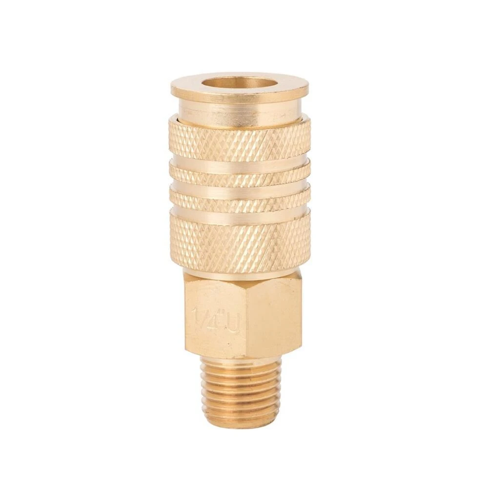 Kobalt Air Compressor Fittings Brass NPT Coupler (M) 1/4-in Universal 5 Kobalt Air Compressor Fittings Brass NPT Coupler (M) 1/4-in Universal - Image 5