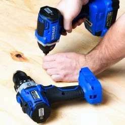 Kobalt Power Tool Combo Kits 2-Tool 24-Volt Max Brushless Power Tool Combo Kit with Soft Case (1-Battery Included and Charger Included) -Daily Home Tools Hub 08619632