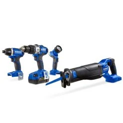 Kobalt Power Tool Combo Kits 4-Tool 24-Volt Max Brushless Power Tool Combo Kit with Soft Case (1-Battery Included and Charger Included) 12 Kobalt Power Tool Combo Kits 4-Tool 24-Volt Max Brushless Power Tool Combo Kit with Soft Case (1-Battery Included and Charger Included) -Daily Home Tools Hub 08796438