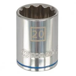Kobalt Sockets & Socket Sets Metric 1/2-in Drive 12-point 20-mm Shallow Socket