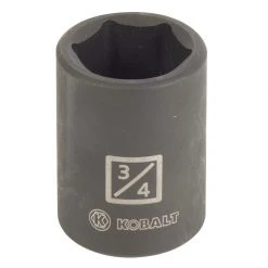 Kobalt Impact Sockets & Impact Socket Sets -Piece Standard (SAE) 1/2-in Drive 3/4-in 6-Point Impact Socket