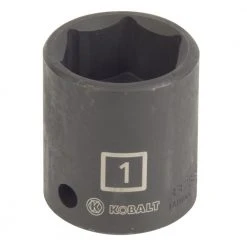 Kobalt Impact Sockets & Impact Socket Sets Standard (SAE) 1/2-in Drive 1-in 6-Point Impact Socket