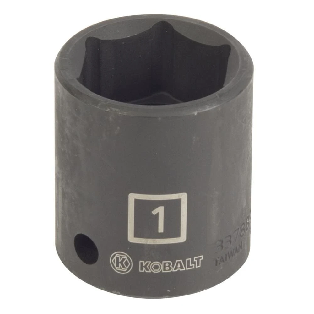 Kobalt Impact Sockets & Impact Socket Sets Standard (SAE) 1/2-in Drive 1-in 6-Point Impact Socket 1 Kobalt Impact Sockets & Impact Socket Sets Standard (SAE) 1/2-in Drive 1-in 6-Point Impact Socket