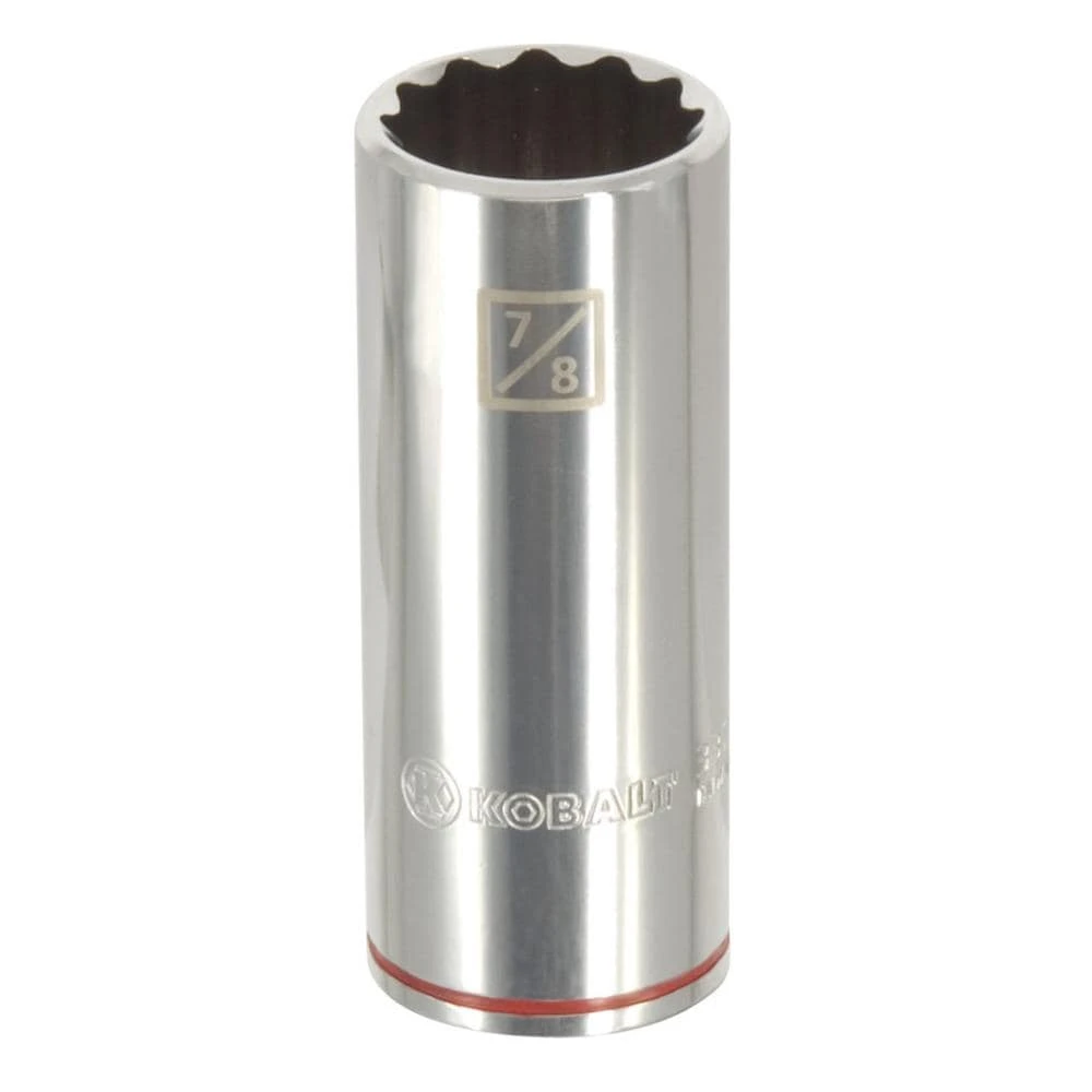 Kobalt Sockets & Socket Sets Standard (SAE) 1/2-in Drive 12-point 7/8-in Deep Socket 1 Kobalt Sockets & Socket Sets Standard (SAE) 1/2-in Drive 12-point 7/8-in Deep Socket