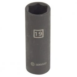 Kobalt Impact Sockets & Impact Socket Sets Metric 1/2-in Drive 19mm 6-Point Impact Socket