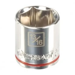 Kobalt Sockets & Socket Sets Metric 3/8-in Drive 6-point 13/16-in Shallow Socket