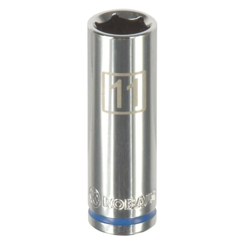 Kobalt Sockets & Socket Sets Metric 1/4-in Drive 6-point 11-mm Deep Socket 1 Kobalt Sockets & Socket Sets Metric 1/4-in Drive 6-point 11-mm Deep Socket