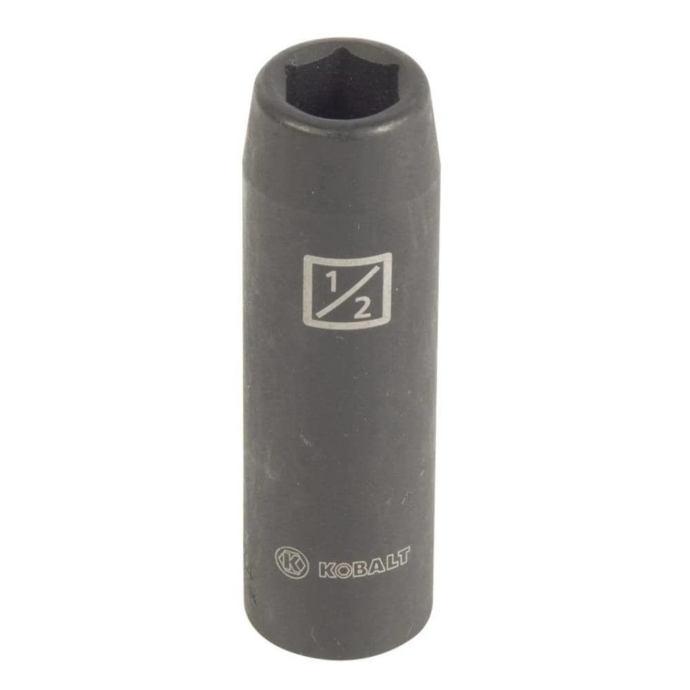 Kobalt Impact Sockets & Impact Socket Sets Standard (SAE) 1/2-in Drive 1/2-in 6-Point Impact Socket 1 Kobalt Impact Sockets & Impact Socket Sets Standard (SAE) 1/2-in Drive 1/2-in 6-Point Impact Socket