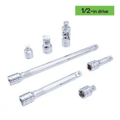 Kobalt Drive Tool & Socket Accessories 22-Piece 1/4-in, 3/8-in and 1/2-in drive tools Drive Accessory Set -Daily Home Tools Hub 09616569