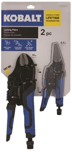 Kobalt Plier Sets 2-Pack Locking Plier Set 17 Kobalt Plier Sets 2-Pack Locking Plier Set -Daily Home Tools Hub 09836772