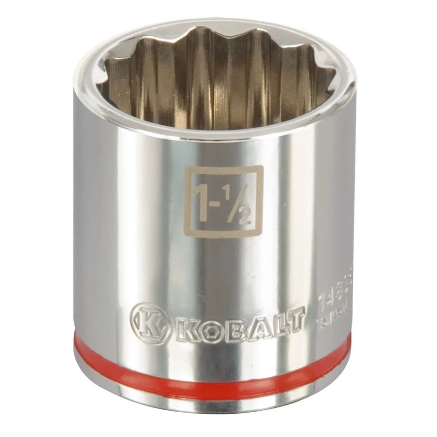 Kobalt Sockets & Socket Sets Standard (SAE) 1/2-in Drive 12-point 1-1/2-in Shallow Socket 1 Kobalt Sockets & Socket Sets Standard (SAE) 1/2-in Drive 12-point 1-1/2-in Shallow Socket