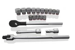 Kobalt Mechanics Tool Sets 3/4-in Drive 20-Piece Standard (SAE) Matte Mechanics Tool Set 11 Kobalt Mechanics Tool Sets 3/4-in Drive 20-Piece Standard (SAE) Matte Mechanics Tool Set -Daily Home Tools Hub 10421573