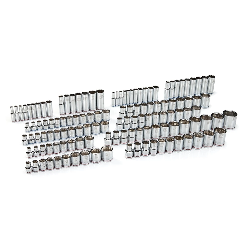 Kobalt Mechanics Tool Sets 300-Piece Standard (SAE) and Metric Combination Polished Chrome Mechanics Tool Set (1/4-in; 3/8-in) 12 Kobalt Mechanics Tool Sets 300-Piece Standard (SAE) and Metric Combination Polished Chrome Mechanics Tool Set (1/4-in; 3/8-in) - Image 12