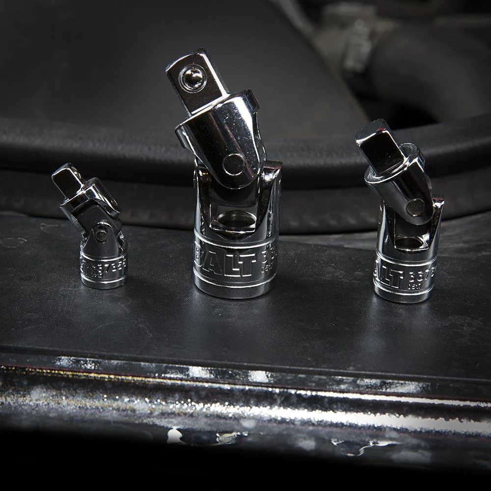 Kobalt Socket Adapters 3-Piece 1/4-in; 3/8-in; 1/2-in to U-Joint 4 Kobalt Socket Adapters 3-Piece 1/4-in; 3/8-in; 1/2-in to U-Joint - Image 4