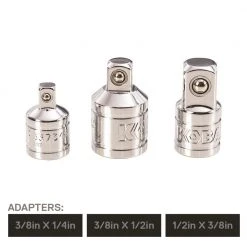 Kobalt Socket Adapters 3-Piece Socket Adapter Set -Daily Home Tools Hub 10732694