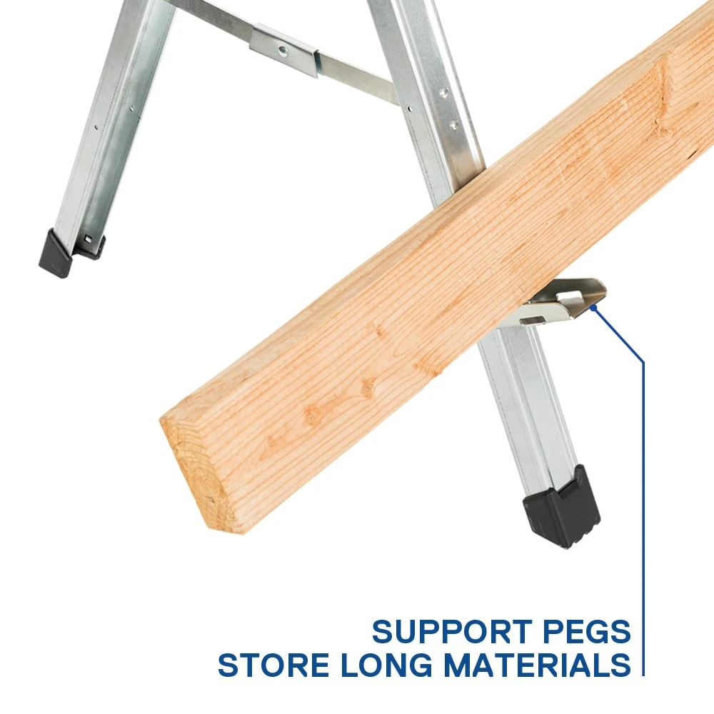 Kobalt Saw Horses 43-in W x 30-in H Steel Saw Horse (1100-lb Capacity) 5 Kobalt Saw Horses 43-in W x 30-in H Steel Saw Horse (1100-lb Capacity) - Image 5