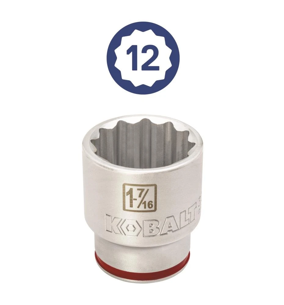 Kobalt Mechanics Tool Sets 3/4-in Drive 20-Piece Standard (SAE) Matte Mechanics Tool Set 6 Kobalt Mechanics Tool Sets 3/4-in Drive 20-Piece Standard (SAE) Matte Mechanics Tool Set - Image 6