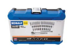 Kobalt Mechanics Tool Sets 40-Piece Standard (SAE) and Metric Combination Polished Chrome Mechanics Tool Set (3/8-in) -Daily Home Tools Hub 11255130 scaled