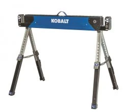 Kobalt Saw Horses 42-in W x 32-in H Adjustable Steel Saw Horse (1100-lb Capacity)