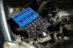 Kobalt Mechanics Tool Sets 30-Piece Standard (SAE) and Metric Combination Polished Chrome Mechanics Tool Set (3/8-in) -Daily Home Tools Hub 11294852