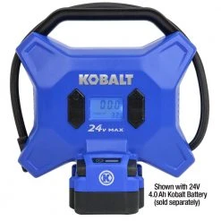 Kobalt Air Inflators Kobalt 24 Volt cordless high pressure inflator 24-Volt Lithium Ion (Li-Ion) Air Inflator (Power Source: Battery) 13 Kobalt Air Inflators Kobalt 24 Volt cordless high pressure inflator 24-Volt Lithium Ion (Li-Ion) Air Inflator (Power Source: Battery) -Daily Home Tools Hub 11621568