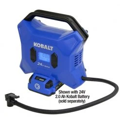 Kobalt Air Inflators Kobalt 24 Volt cordless high pressure inflator 24-Volt Lithium Ion (Li-Ion) Air Inflator (Power Source: Battery) 14 Kobalt Air Inflators Kobalt 24 Volt cordless high pressure inflator 24-Volt Lithium Ion (Li-Ion) Air Inflator (Power Source: Battery) -Daily Home Tools Hub 11621569