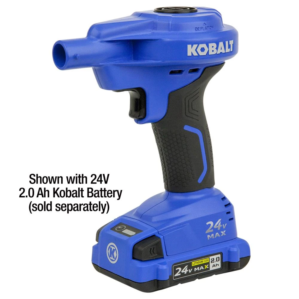 Kobalt Air Inflators 24V Cordless High Volume Inflator 24-Volt Lithium Ion (Li-Ion) Air Inflator (Power Source: Battery) 4 Kobalt Air Inflators 24V Cordless High Volume Inflator 24-Volt Lithium Ion (Li-Ion) Air Inflator (Power Source: Battery) - Image 4