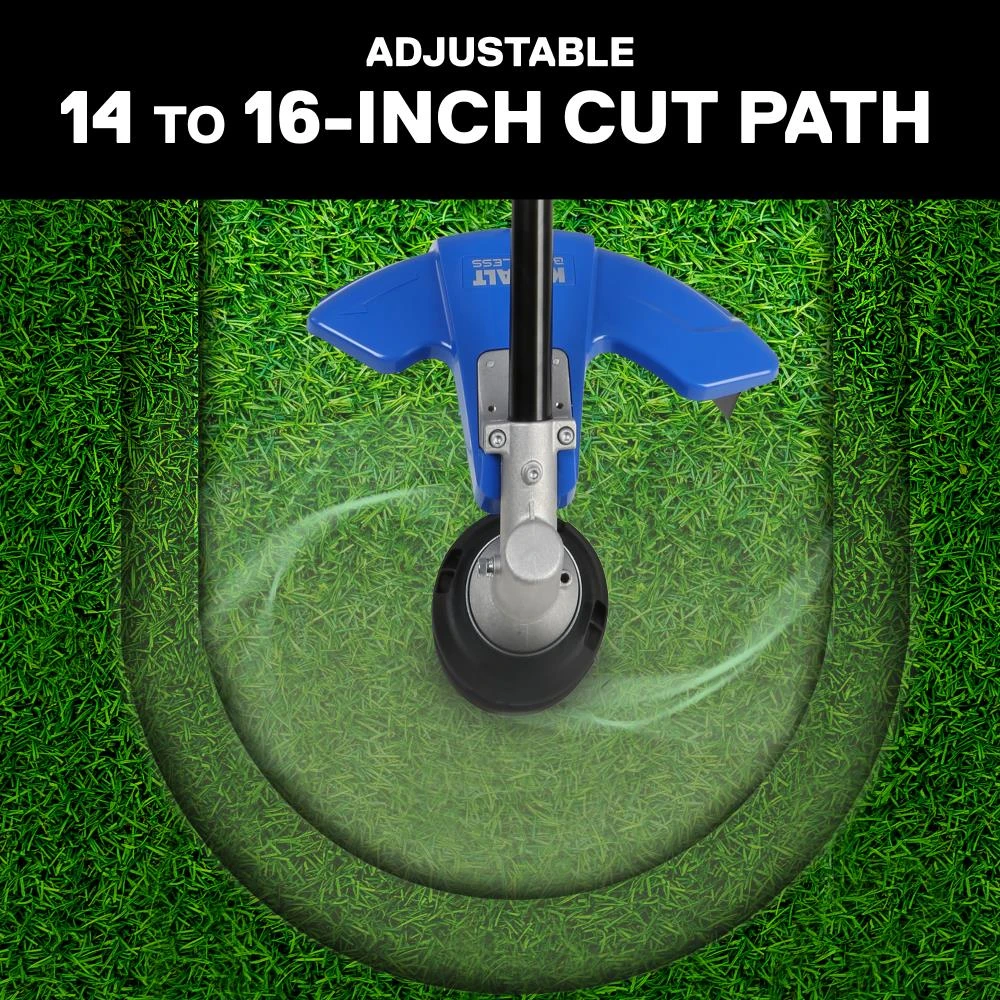 Kobalt Cordless Electric String Trimmers 40-Volt Max 16-in Straight Cordless String Trimmer with Attachment Capable and (Battery Included) 4 Kobalt Cordless Electric String Trimmers 40-Volt Max 16-in Straight Cordless String Trimmer with Attachment Capable and (Battery Included) - Image 4
